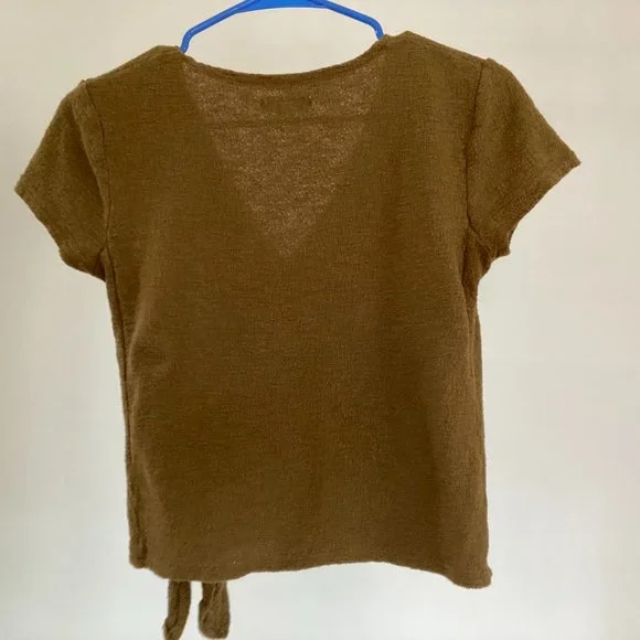 Madewell Texture & Thread Wrap-Tie Top - Picture 4 of 5